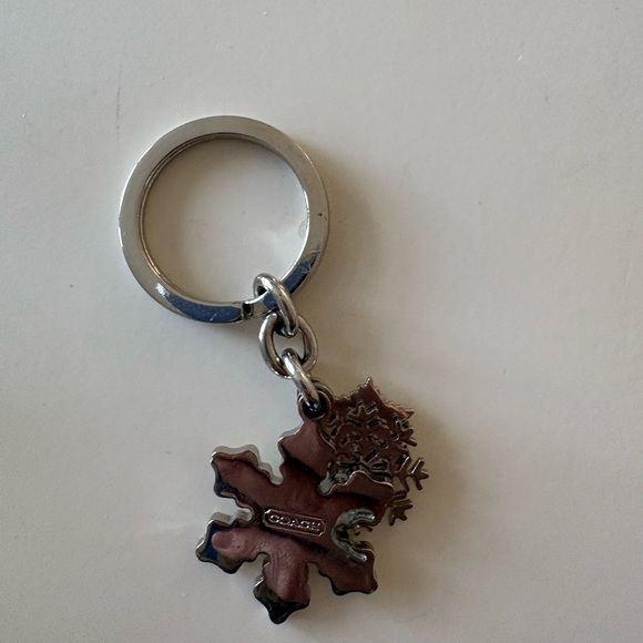Coach Silver Snowflake Keychain - Picture 2 of 3